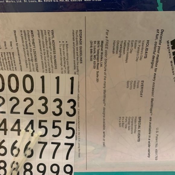 "Congratulations" Vinyl Magnetic Mailbox Cover NIB - Picture 2 of 4